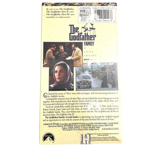 The Godfather Trilogy 1901-1980 VHS Box set Collectors Edition Vintage Extended - Picture 9 of 10